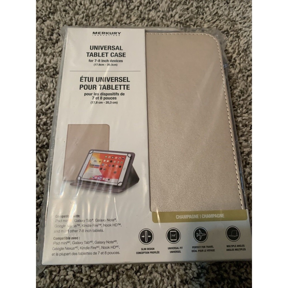 Merkury Universal Tablet Case For 7-8 Inch Devices Ipad Mini Galaxy Tab ++